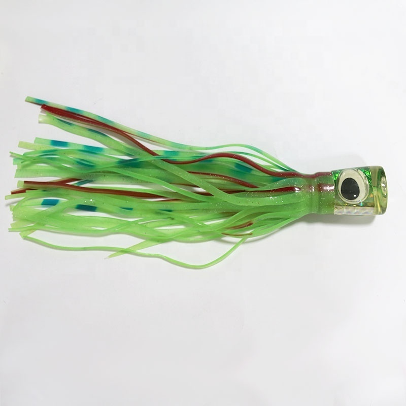 Factory Wholesale Rubber Silicone Skirt Saltwater Lure Popper Squid Lures For Big Game