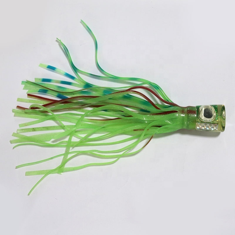 Factory Wholesale Rubber Silicone Skirt Saltwater Lure Popper Squid Lures For Big Game