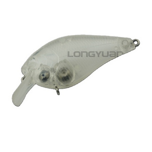 Blank lure Square bill 1.5 size unpainted crankbait floating fishing Lure  H015