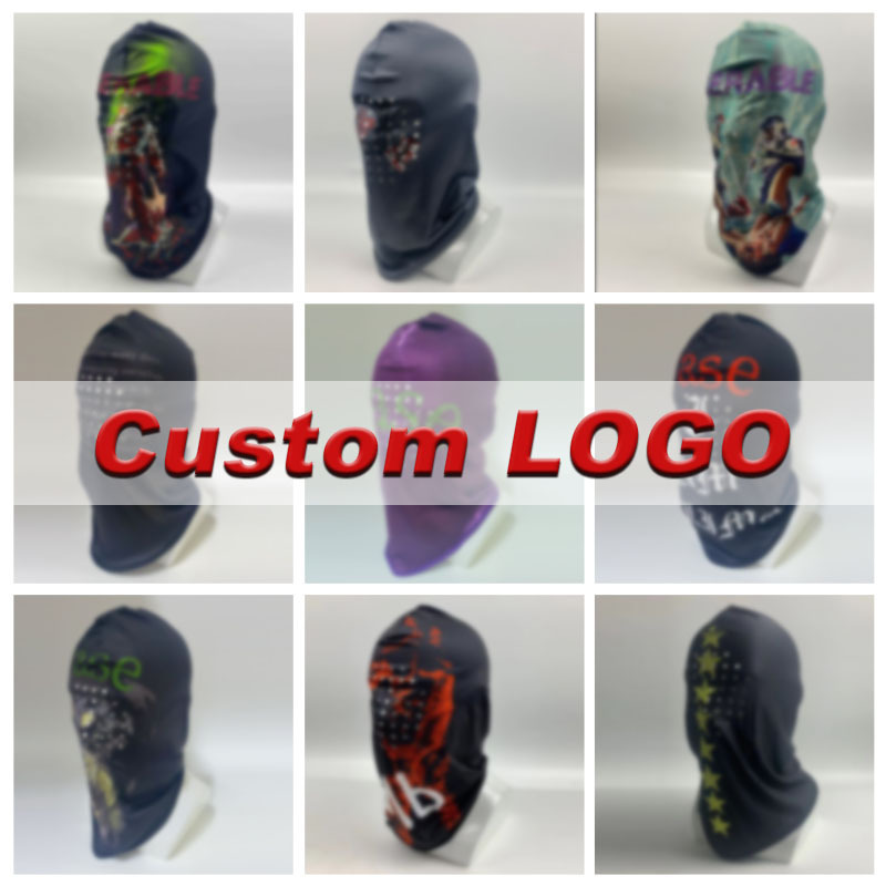 Cheapest INS style 100% polyester Custom Print Full Face Cover Masks Washable Kanye West Balaclava Ski Mask