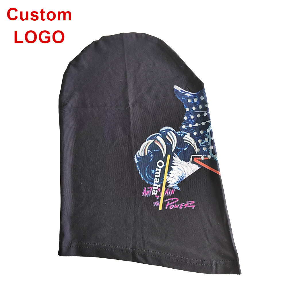 Cheapest INS style 100% polyester Custom Print Full Face Cover Masks Washable Kanye West Balaclava Ski Mask