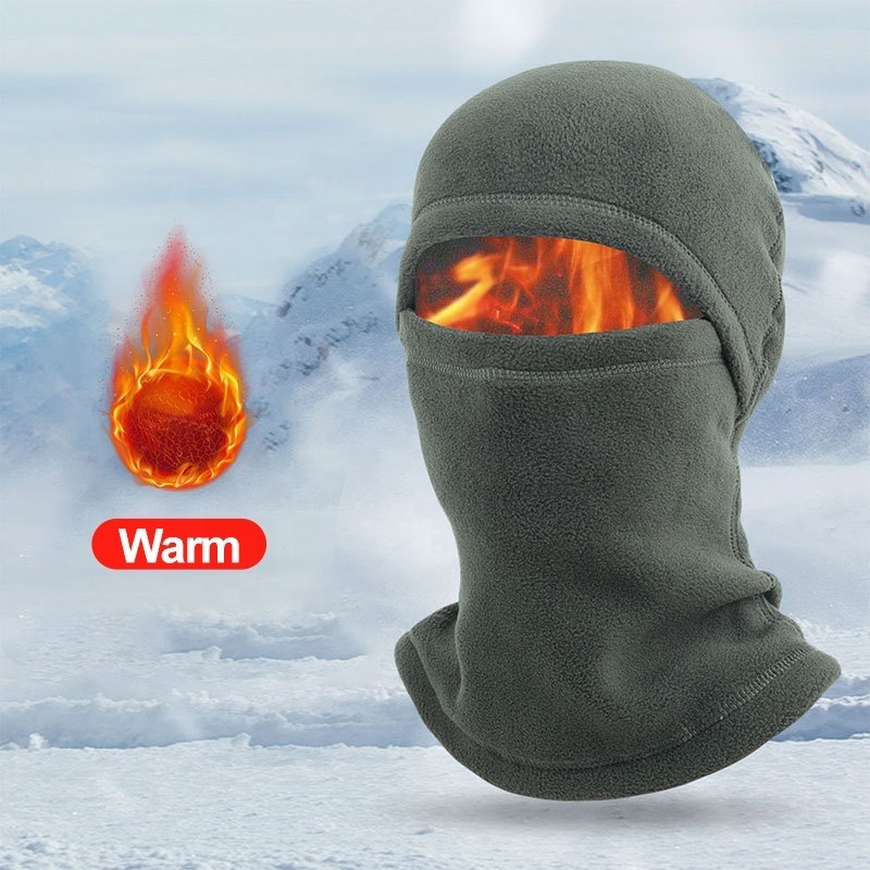 Wholesale Cheaper Ski mask Balaclava Polar Fleece One Hole Plain Windproof Ski Mask