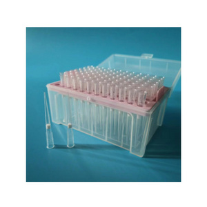 Wholesale 100ul Medical Consumable Clear Sterile Pipette Tips Disposable Racked Plastic Filter OEM Customized Support