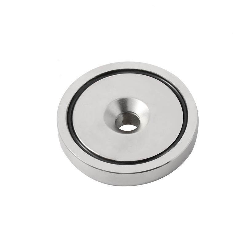 Strong Permanent Rare Earth Countersunk Hole Ring Magnet NdFeB Stainless Steel Pot Magnet N52