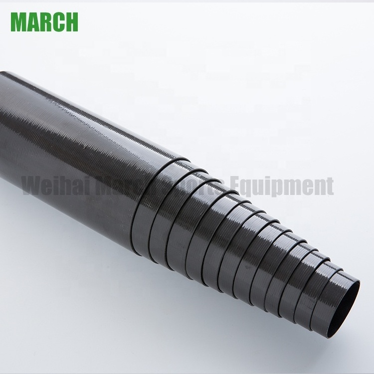 15m 1k spergun rectangular carbon fiber kevlar telescopic tube 100mm od carbon fiber piping