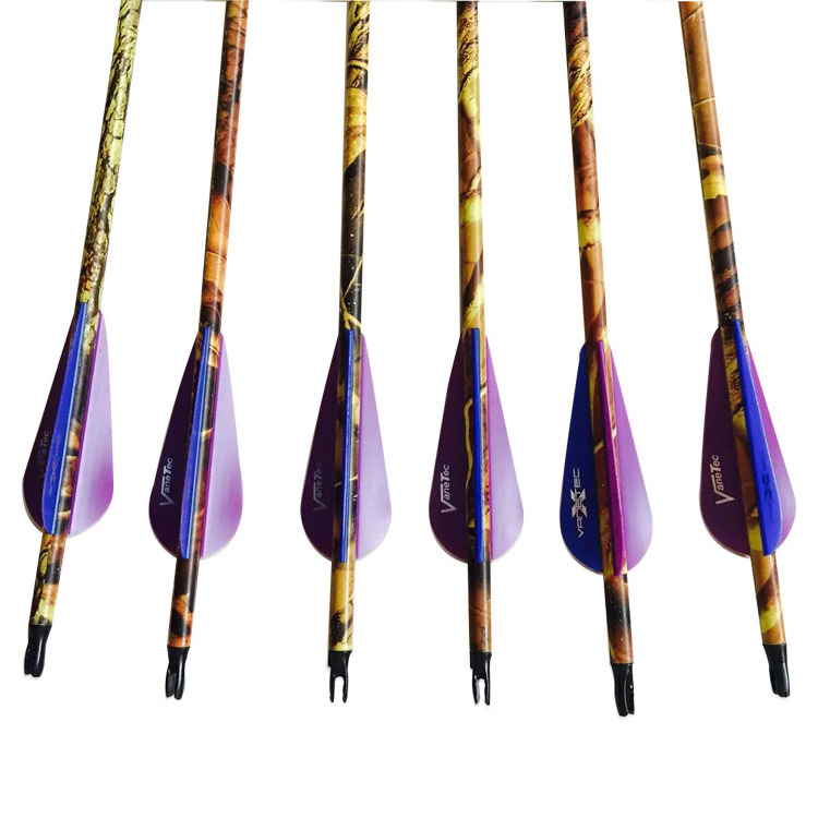 Carbon Arrow 28/30/31 Inch Spine 500 with Replaceable Arrowhead for Compound/Recurve Bow Archery Hunting