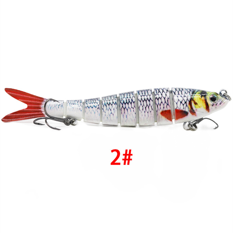 13.7cm 27g Artificial Lifelike Multi Jointed 8 Segments Swimbait Fishing Sinking Hard Bait Lure Crankbait  Lures for Saltwater