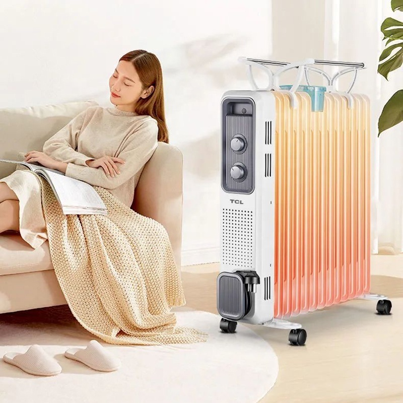 Freestanding 13 Fins Heating Radiator Oil Filled Heater Portable Room Radiator Filled Oil Heaters