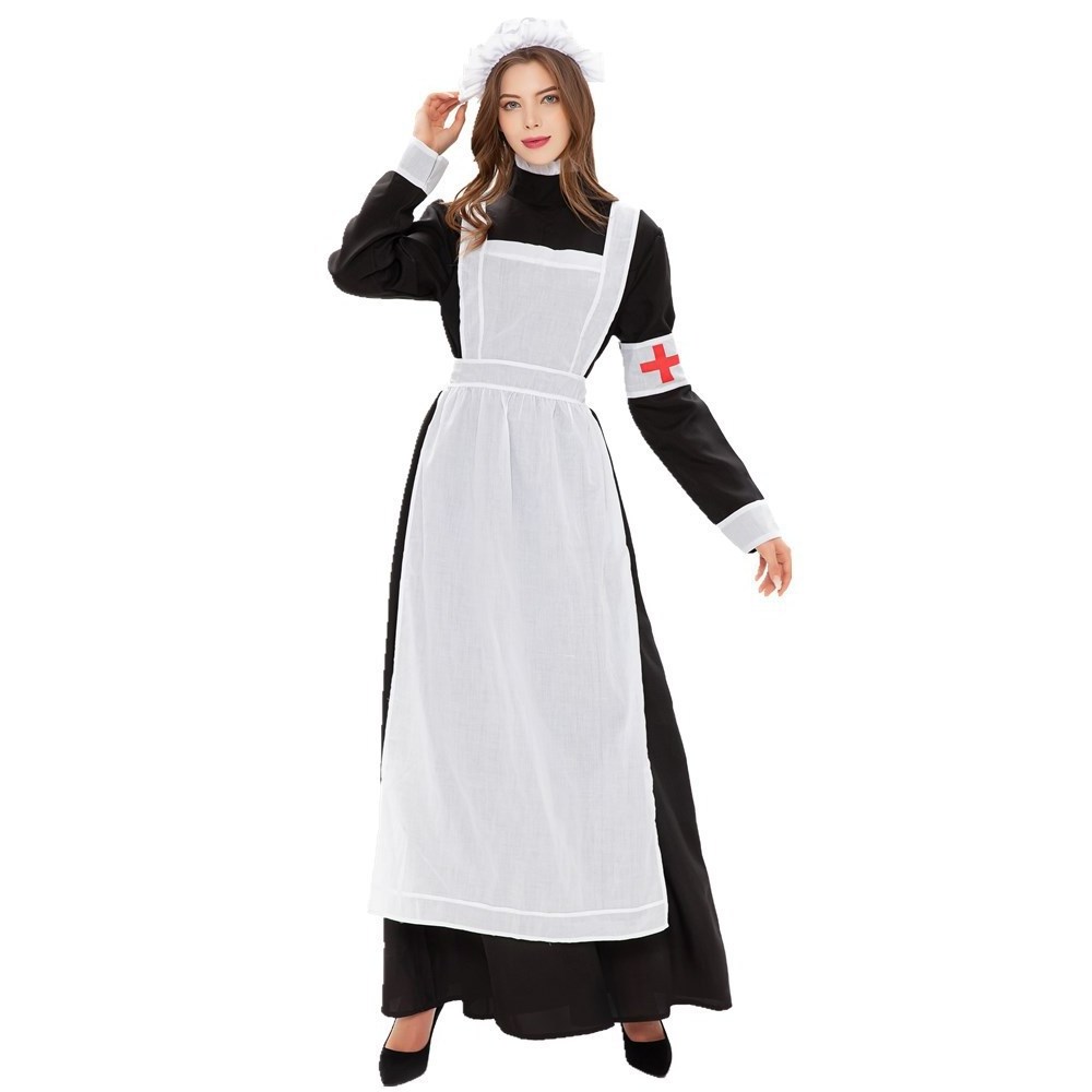 Anime Cosplay Maid Costume Victorian Carnival Cosplay Outfit Maxi Dress Halloween For Adult Men Women Housekeeper uniform