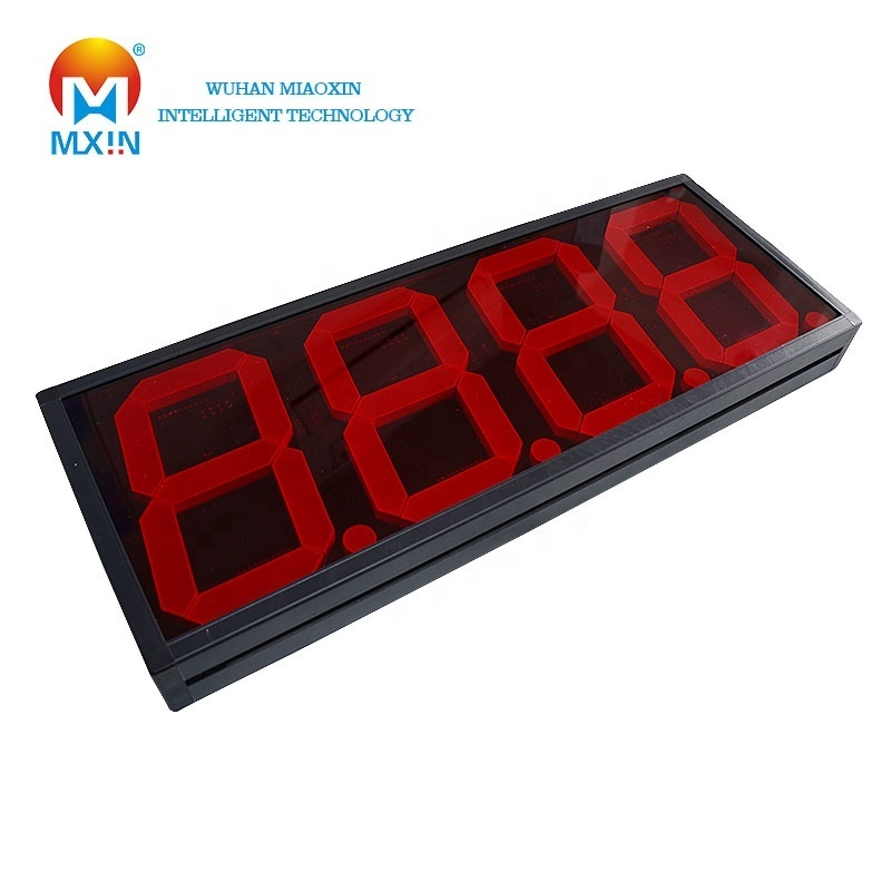 10 inch Outdoor Large 7 segment modbus-rtu protocol 4-bit RS485 waterproof digital tube display