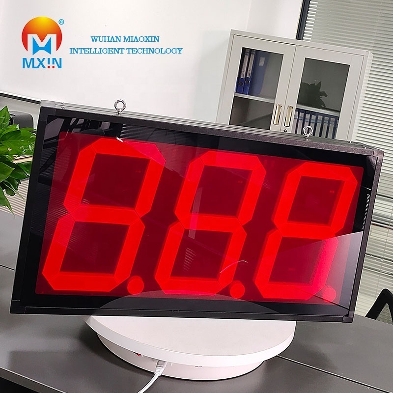 10 inch Outdoor Large 7 segment modbus-rtu protocol 4-bit RS485 waterproof digital tube display