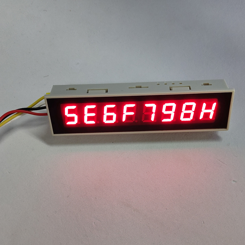 RS485/RS232/TTL Modbus RTU/ACSII High-Quality 0.4 Inch 8-Digit LED Digital Display