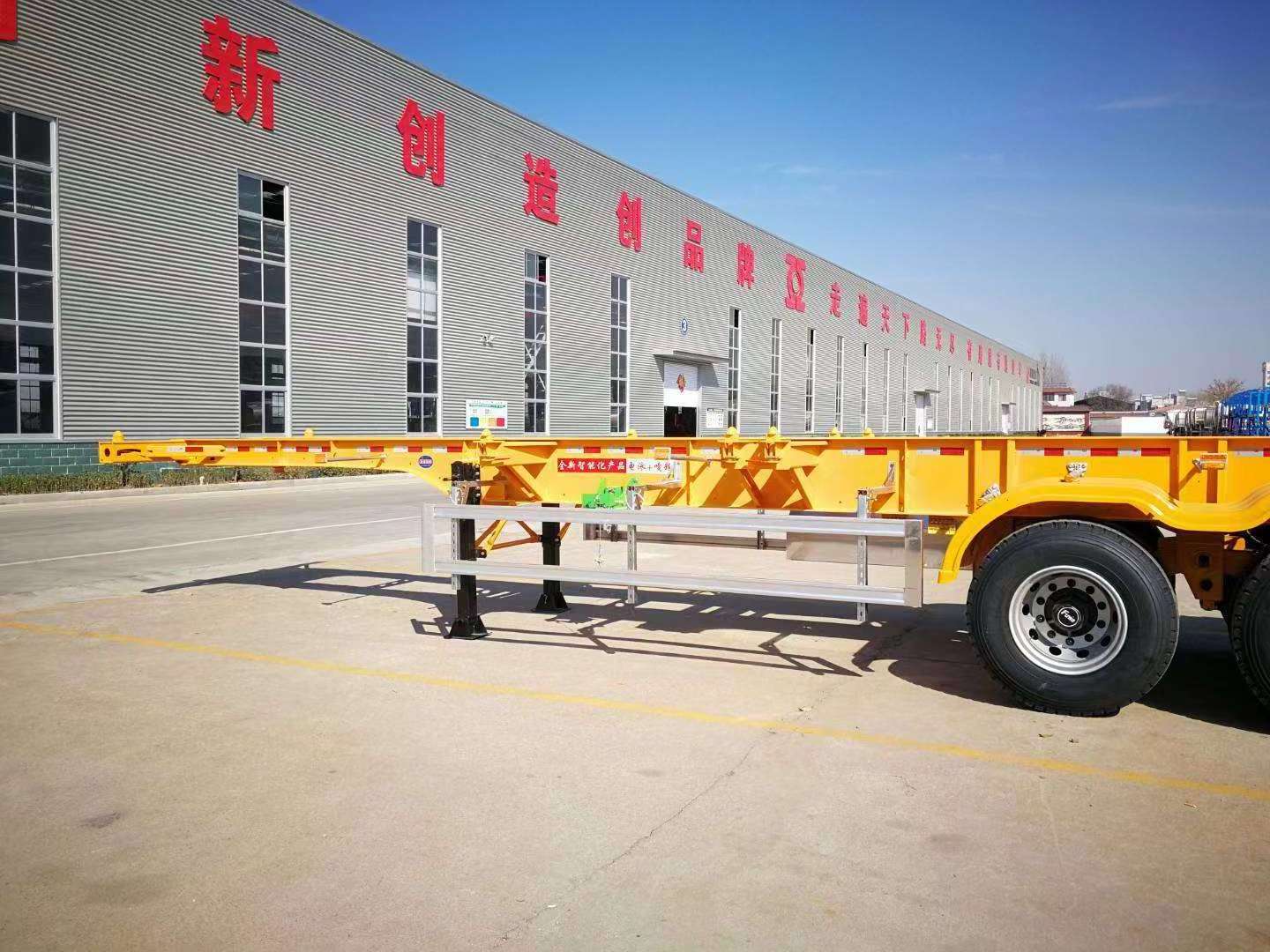 Container Skeleton Semi Trailer Truck 20ft 40ft Container Chassis Skeleton Semi Trailer New Products Wholesale Sales