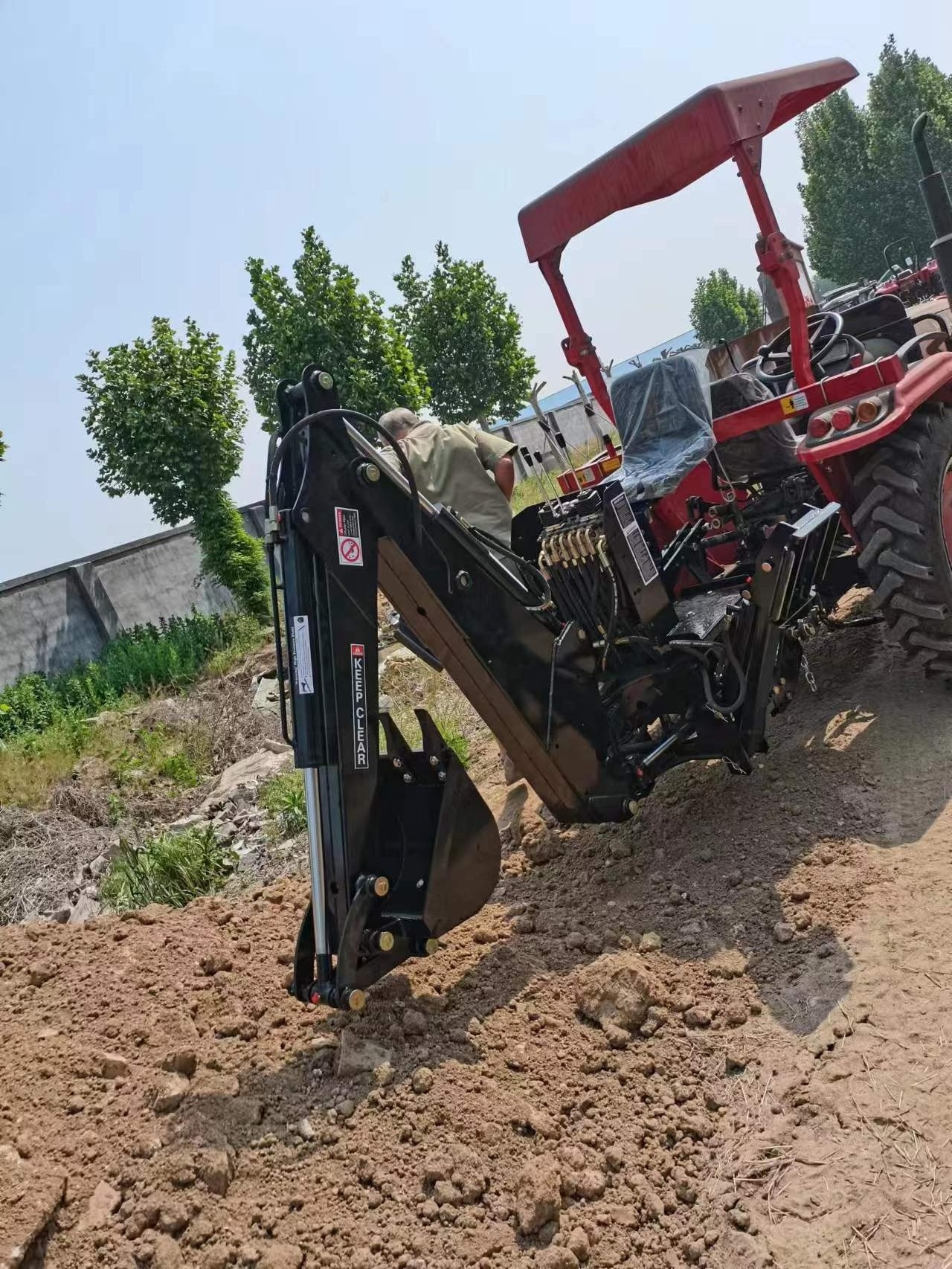 China 3 Point Hitch Mini Towable Backhoe LW-6