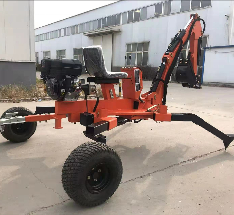 9HP ATV Backhoe 360 Swing Towable Bakchoe for Sale