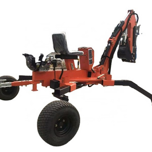 9HP ATV Backhoe 360 Swing Towable Bakchoe for Sale