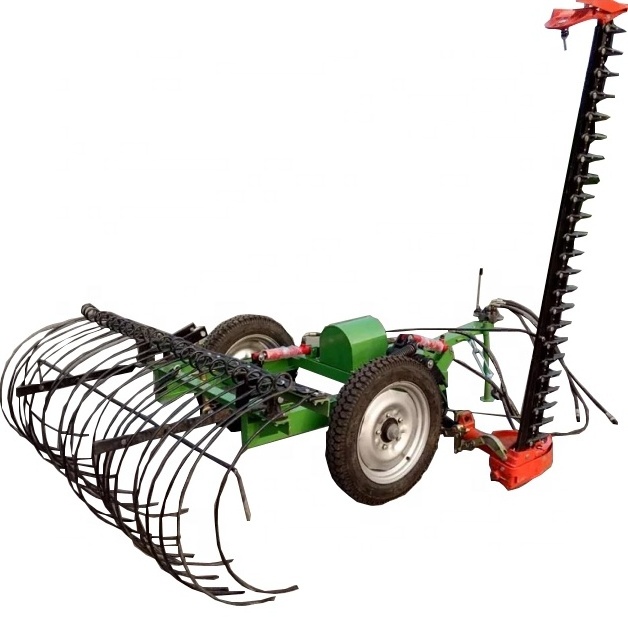 Tractor 3 Point Linkage Mini Garden Hay Rake with Cutting Function