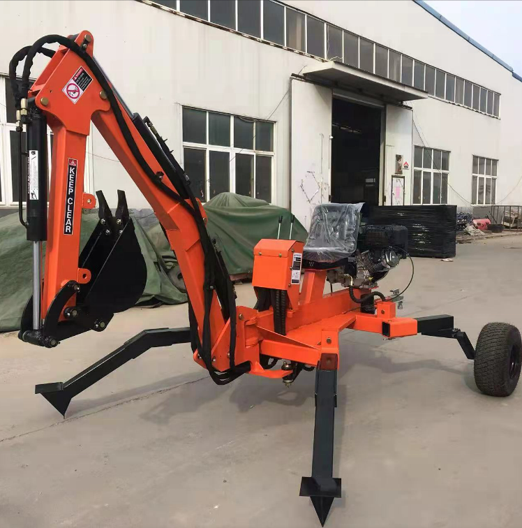 9HP ATV Backhoe 360 Swing Towable Bakchoe for Sale