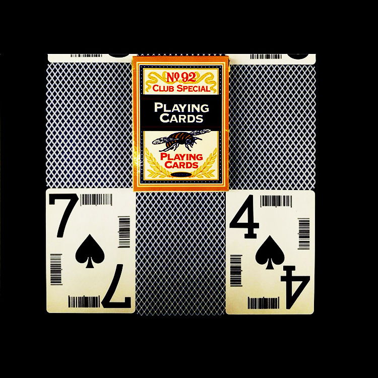 Custom Casino Playing Cards Jumbo Index Game Cards Good for Aged Player Plastic Cards Waterproof