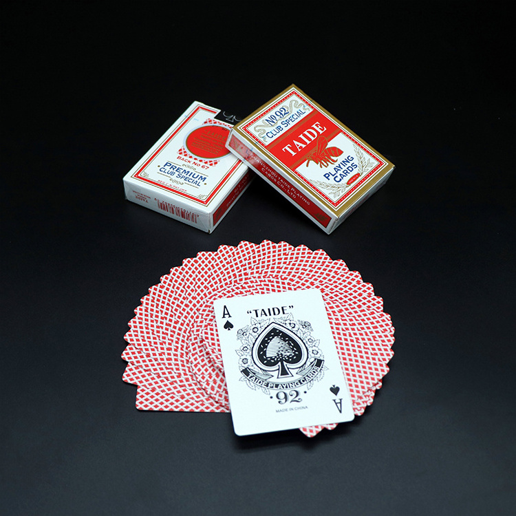 High Quality German Black Core Paper Cards Air Cushion Finished Easy to Shuffle Poker Cards Bent Resistant Cards for Poker Games