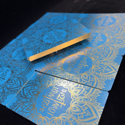 High Quality Custom Wholesale Printing Golden Edges Gold Foil Paper Oracle Tarot Deck Affirmation Cards With Book Instruction