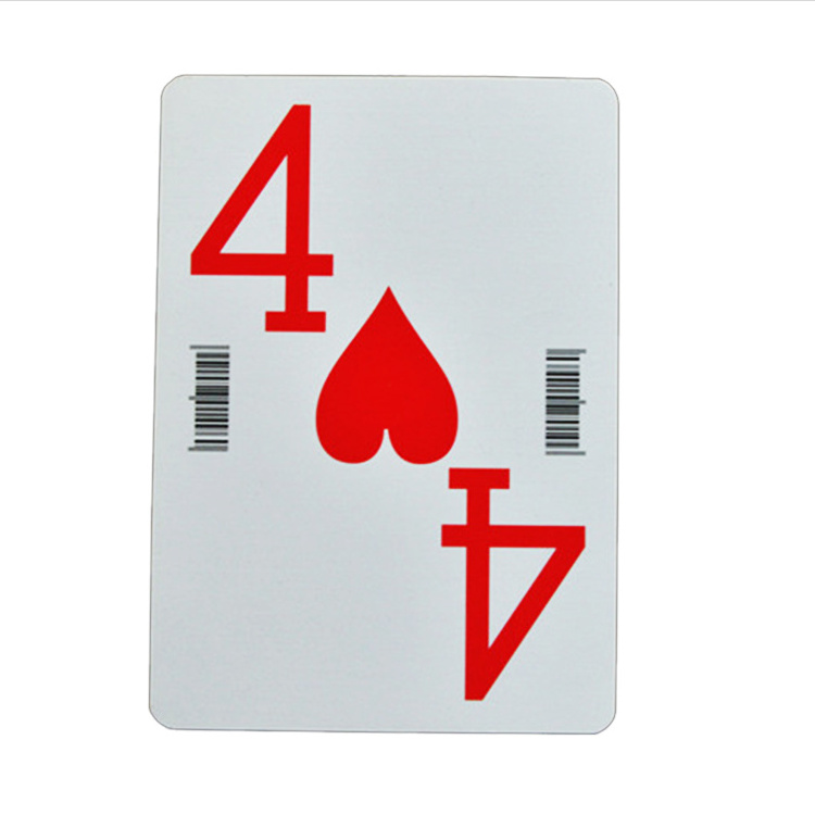 Custom Casino Playing Cards Jumbo Index Game Cards Good for Aged Player Plastic Cards Waterproof