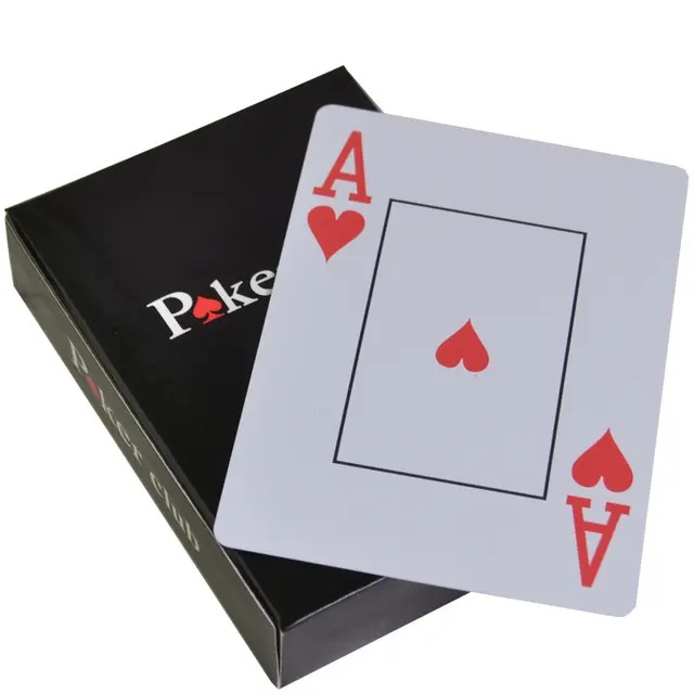 High Quality 100% Plastic Pvc Texas Hold'em Poker Cards Waterproof And Dull Polish Custom Board Game Poker Card Playing Cards