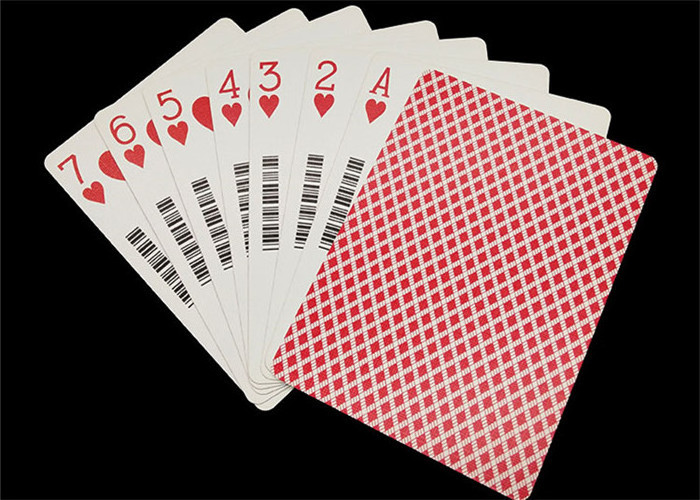 barcode  standard size Poker Card jumbo size playing cards Plastic Paper Casino Playing Card with Tuck box