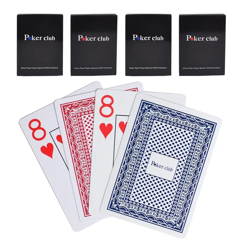 High Quality 100% Plastic Pvc Texas Hold'em Poker Cards Waterproof And Dull Polish Custom Board Game Poker Card Playing Cards