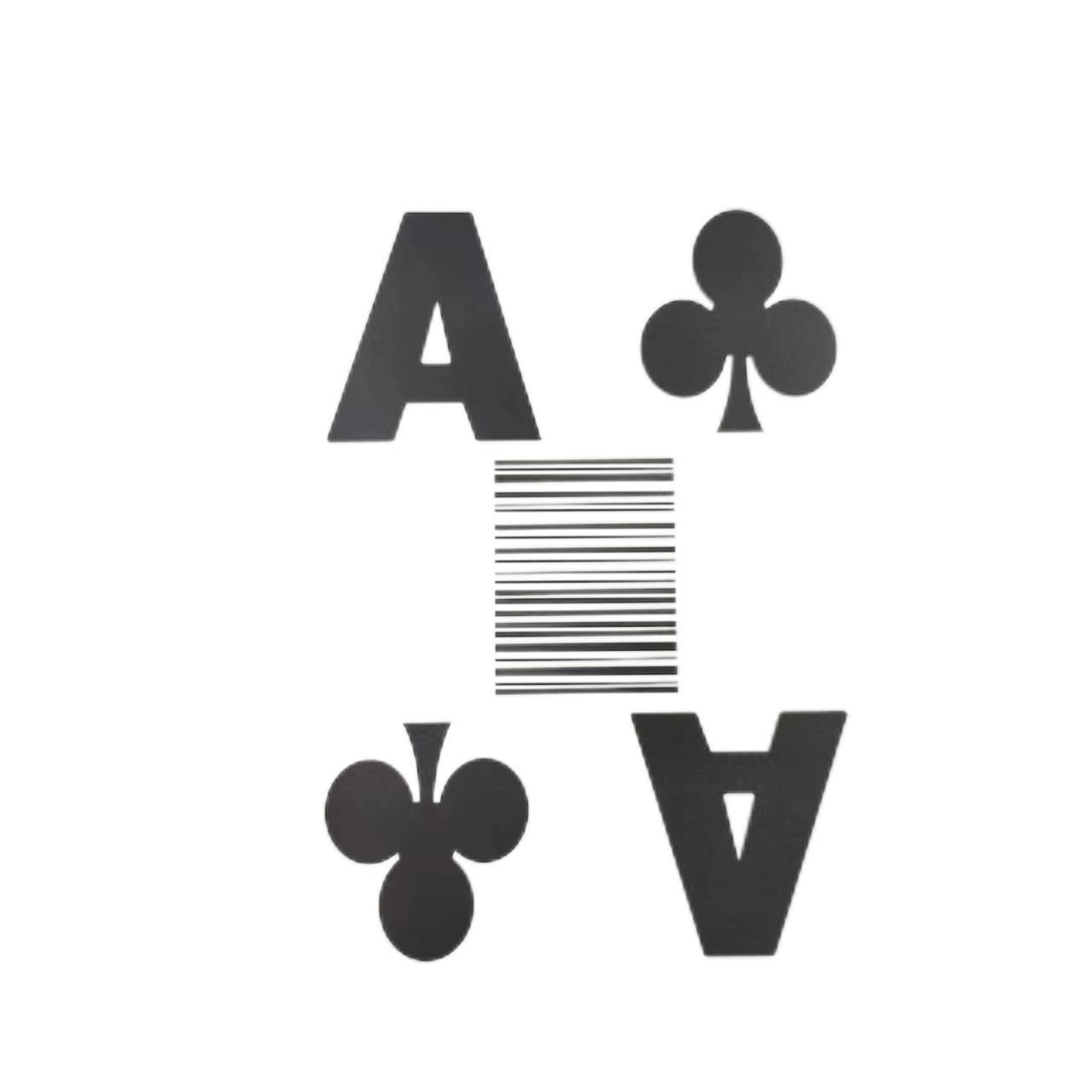 Custom  Water-Proof Playing Cards PVC Marked Casino Barcode Poker Cards Private Logo Jumbo Index