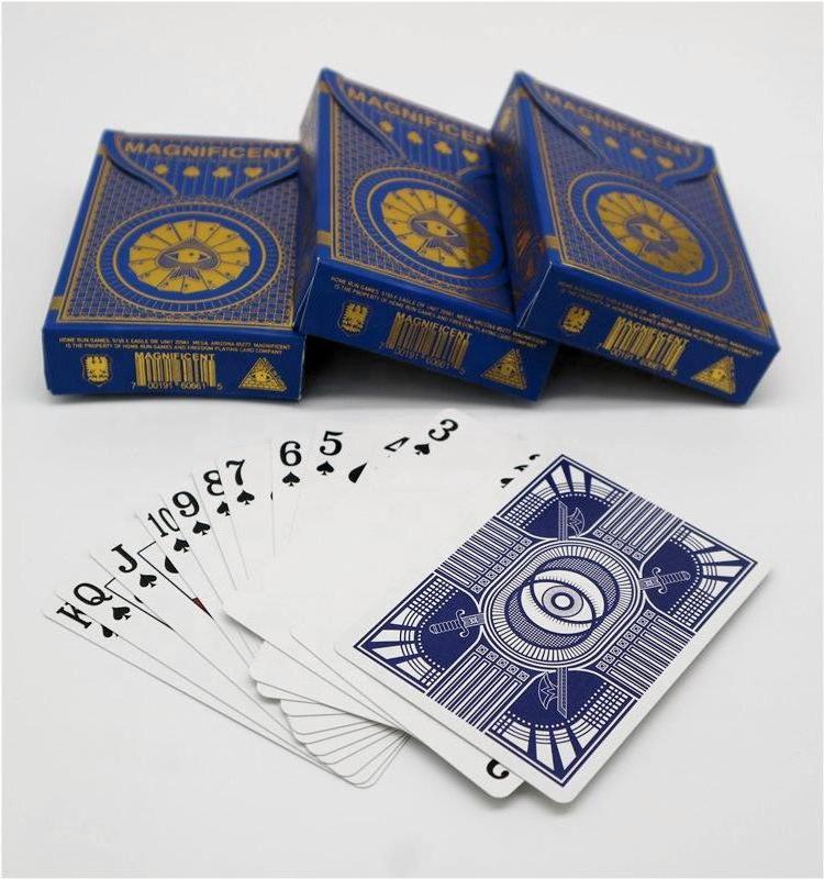 Oem Custom Printed 310 gsm Germany black  Core Paper Cardistry Playing card Magic Poker Cards for collection