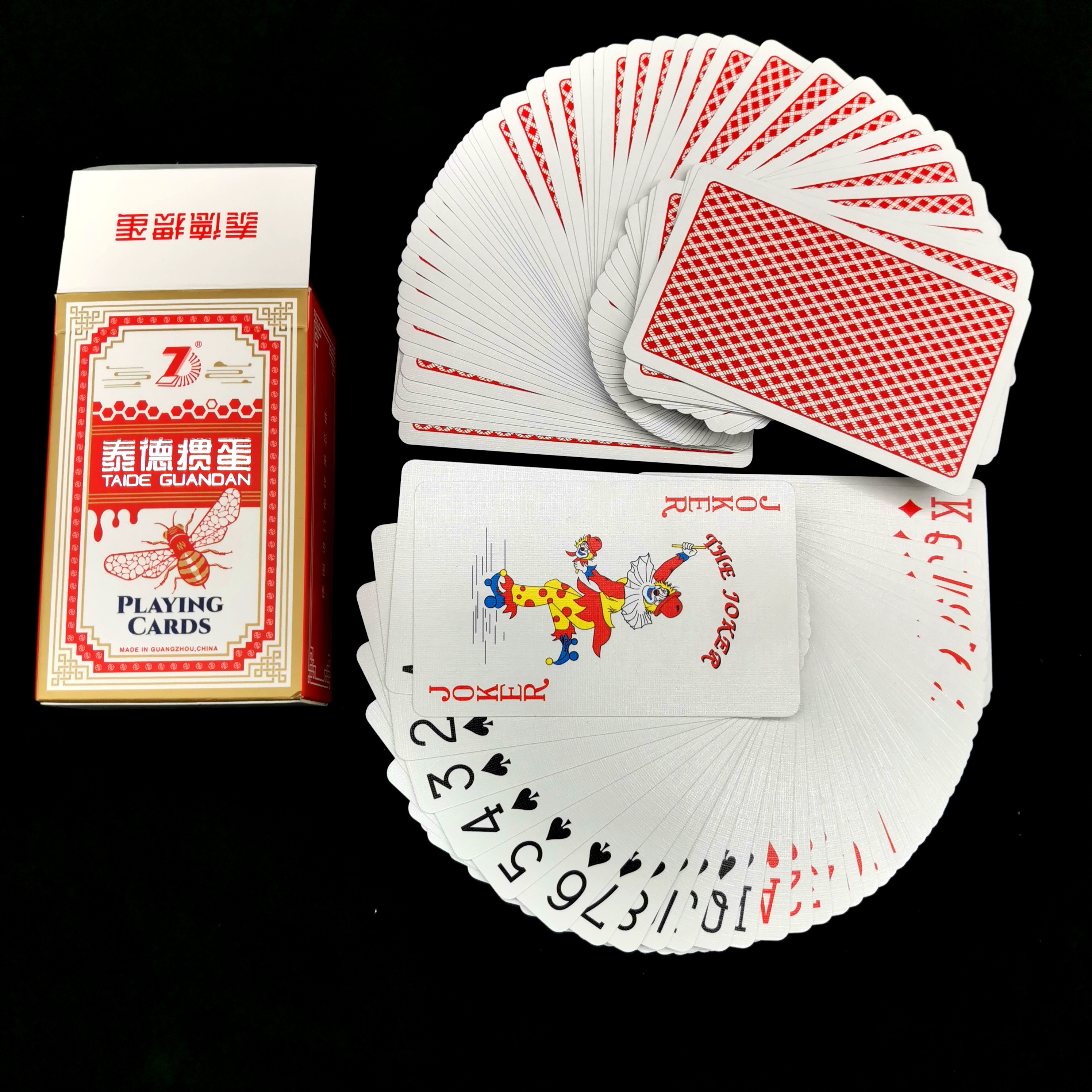 Two Decks Poker Playing Cards Can Add Logo 300gsm Black Core Paper Cards Printing Custom Playing Cards With Deck Box