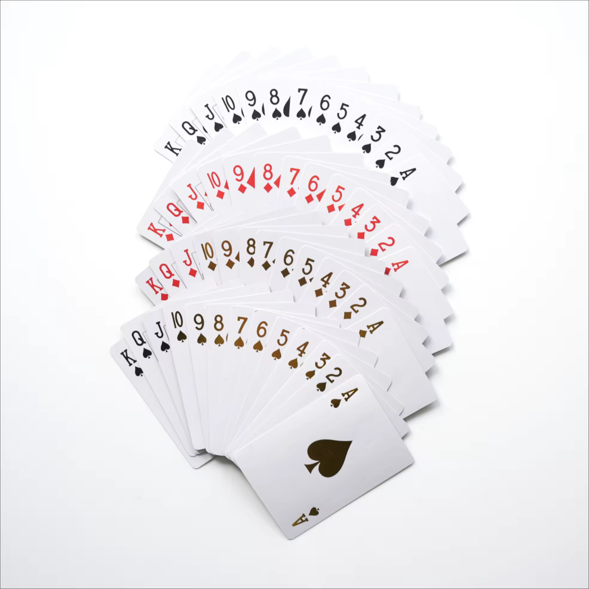 Waterproof Colorful PVC  Playing Cards Table Poker Plastic Fun Poker Cards for magic trick