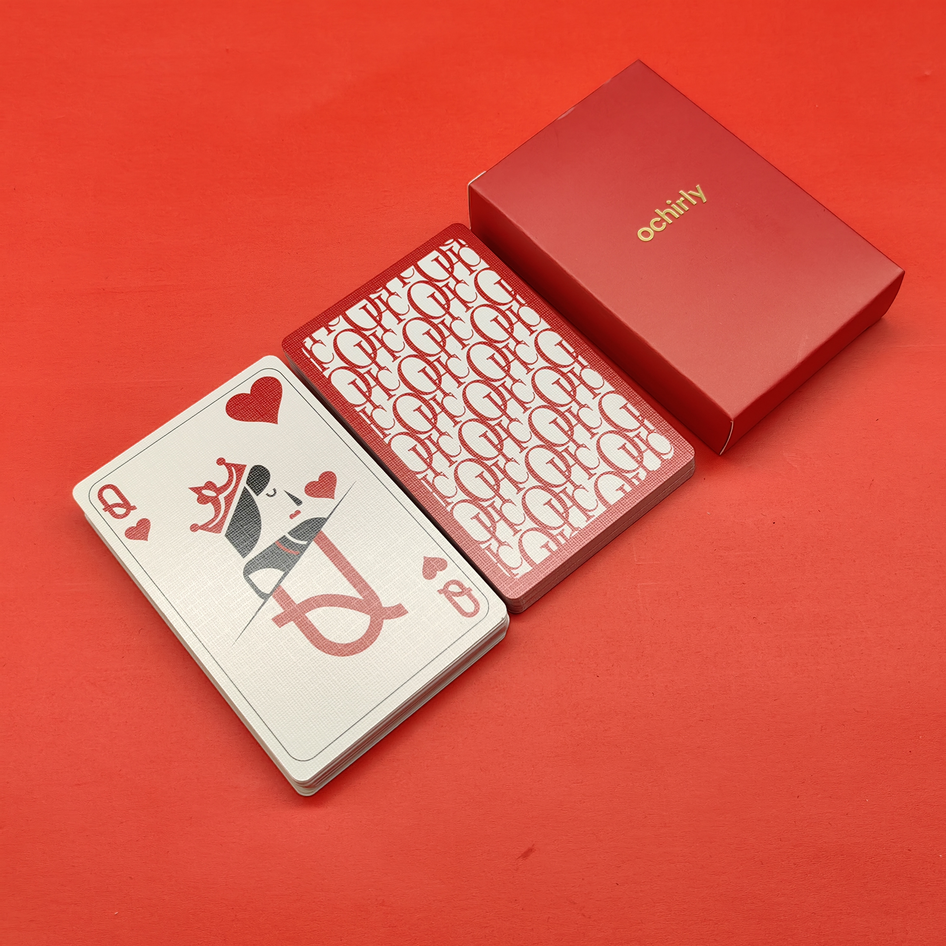 Custom Luxury Brand Playing Cards Deck High Quality 310gsm Black Core Cardstock Playing Card with Hot Stamping Hard Cover Box