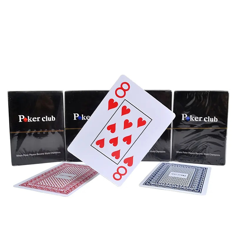 High Quality 100% Plastic Pvc Texas Hold'em Poker Cards Waterproof And Dull Polish Custom Board Game Poker Card Playing Cards