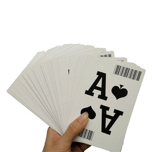 barcode  standard size Poker Card jumbo size playing cards Plastic Paper Casino Playing Card with Tuck box