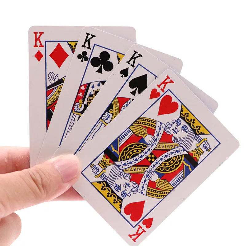 Waterproof Colorful PVC  Playing Cards Table Poker Plastic Fun Poker Cards for magic trick