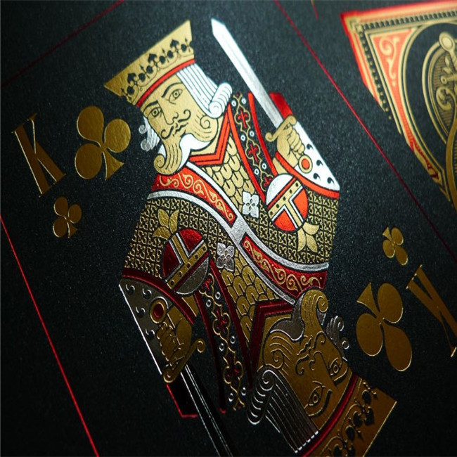 Gold Foil Waterproof Plastic Playing Pokers Pack Game Cards Magic Card Gift Collection  Table Board Games