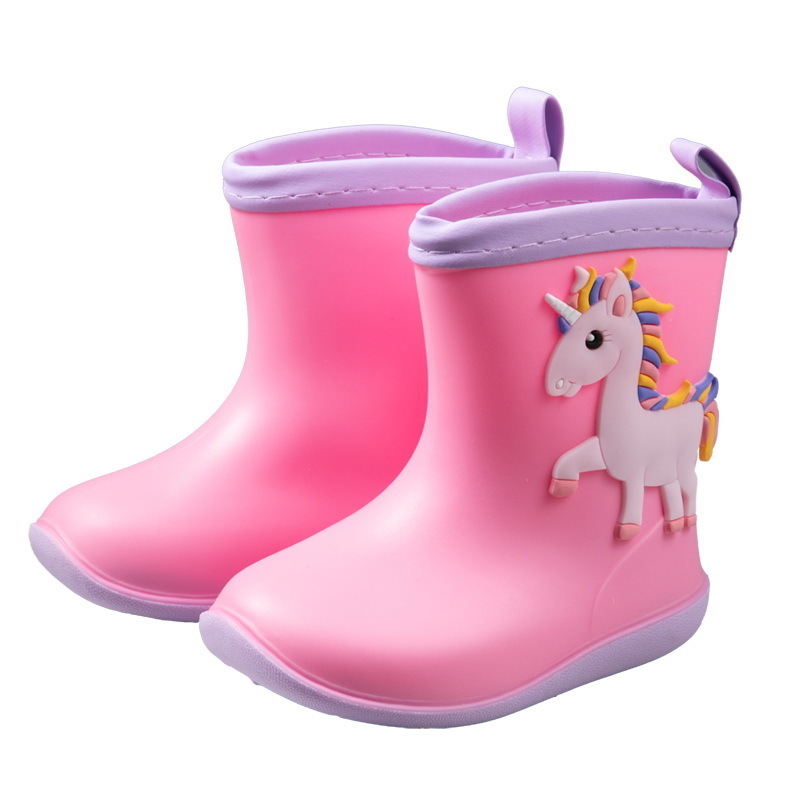 Baby Rain Shoes Umbrella Set Anti slip Water Shoes Kindergarten Cartoon Children's Rain Shoes in Stock