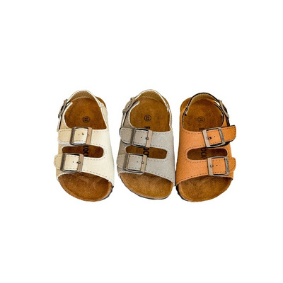 Children's cork sandals, summer girls, Haken shoes, boys, casual open toed beach shoes, baby sandals