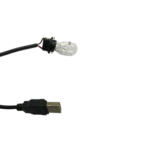 USB Cord for M25 Lamp Socket with T15 Bulb