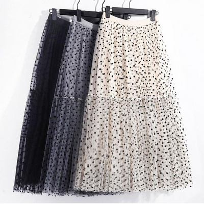 Custom Skirt Plus Size Swing Umbrella Long A Line Mesh Gauze Womens Skirts BestSuppliers