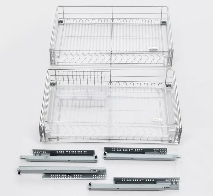 Restaurant Mesh Wire Kitchen Vegetable Storage Basket Stainless Steel  Drawer