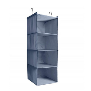 Fabric Hanging Closet Shelves Organizer, Collapsible Closet Organizers and Storage Organization