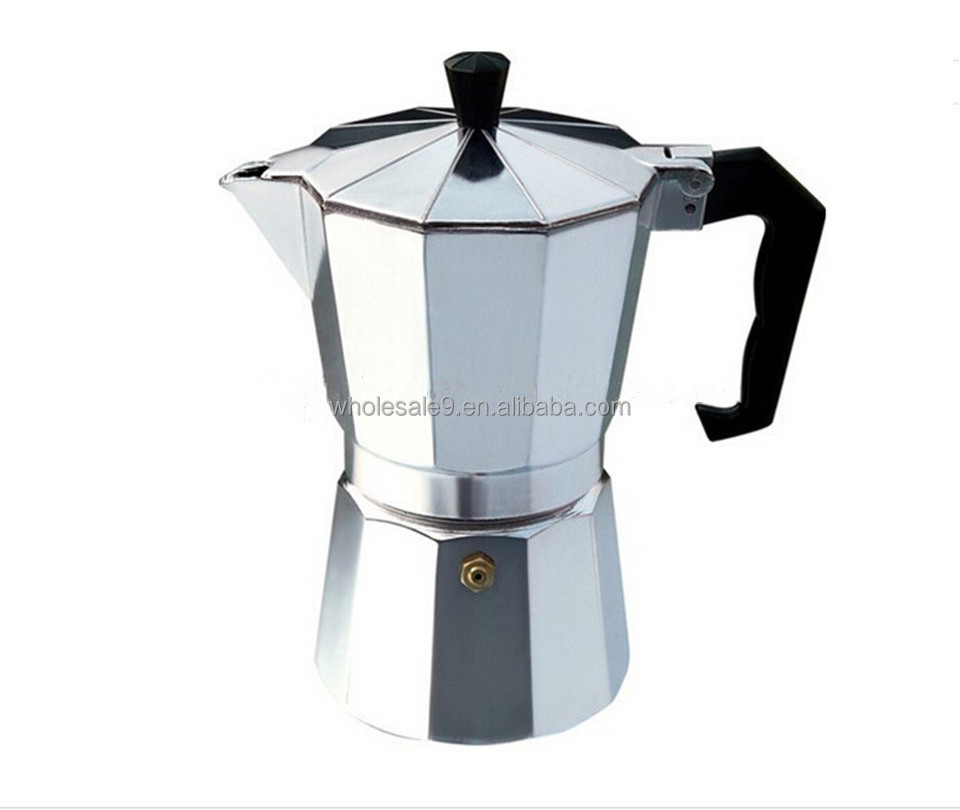 Aluminum Moka Espresso Latte Percolator Stove Top Coffee Maker Pot