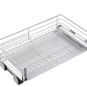 Kitchen/Restaurant Sliding Flexible Drying Cabinet Stainless Steel Drawer Baskets