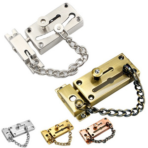 Pickproof door Lock Chain Bolt Safety Chain Hotel Security Chain Latch Hardware Door Lock