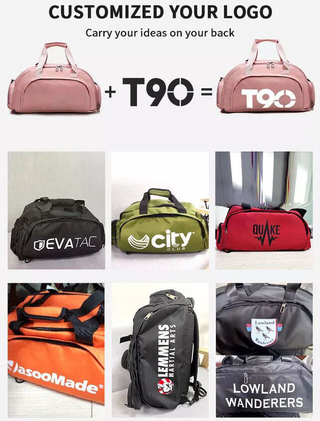 Custom Logo Travel Duffel Bag Women T90 Football Training Soccer Ball Sports Men Duffle Gym Bag