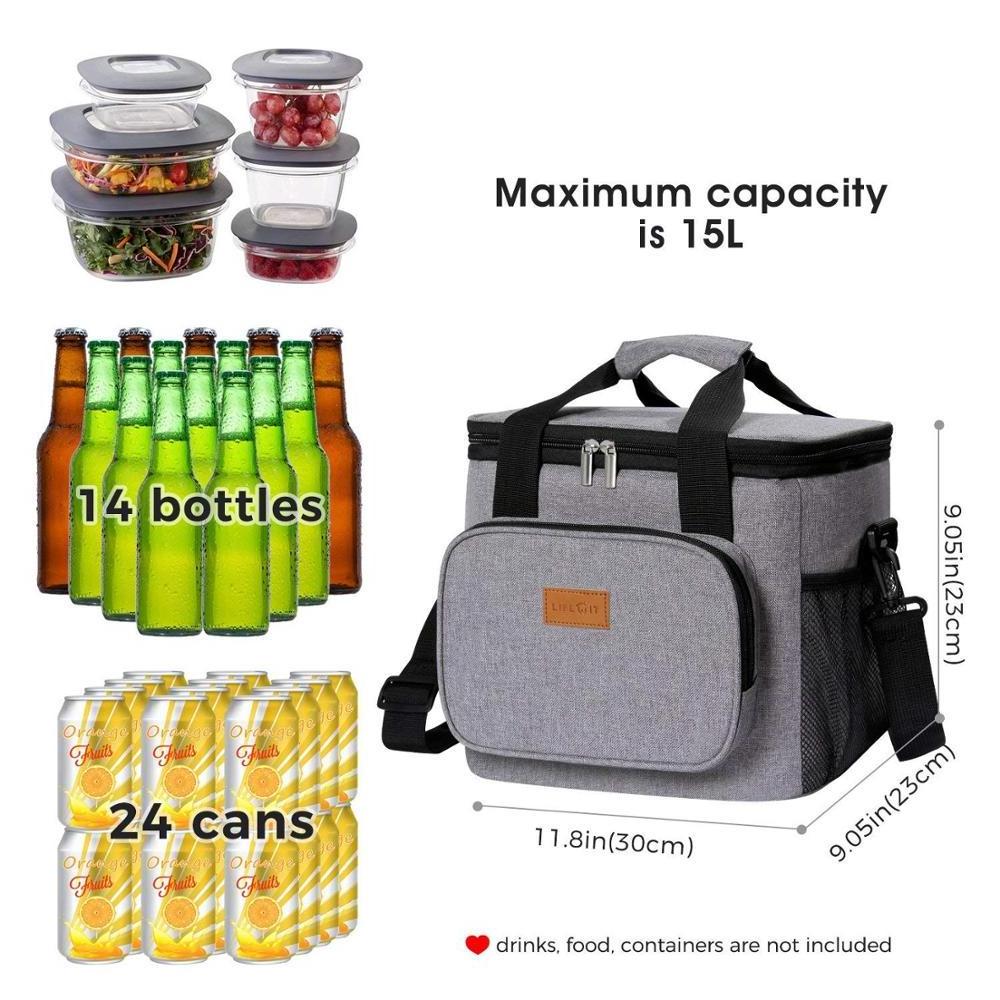 20  Can Hot Selling Waterproof Insulated Soft Lunch Cooler Bag Outdoor Tote Cooler Lunch Bag