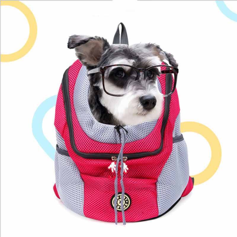 Breathable Dog Bag Pet Carrier Adjustable Backpack and Dog for Hiking Outdoor Travel